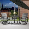 Outsunny Outdoor Glider Chair Set Of 2, Wicker Rattan Swivel Patio Glider With Steel Frame, High Back, Gray 21 Outsunny Outdoor Glider Chair Set Of 2, Wicker Rattan Swivel Patio Glider With Steel Frame, High Back, Gray -VIDAXL Sale Store GUEST 3b9c1c67 e34c 428d bacf a5426f25bd08