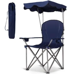 Costway Portable Folding Beach Canopy Chair W/ Cup Holders Bag Camping Hiking Outdoor -VIDAXL Sale Store GUEST 3bd7416e 1f98 43b7 8a04 cd485323ec58