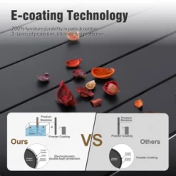 Captiva Designs 7pc Patio Dining Set With Slat-top Rectangle Steel Table & Metal Chairs -VIDAXL Sale Store GUEST 3ce96c88 b2e0 492f b00a 9b87749e1fa3