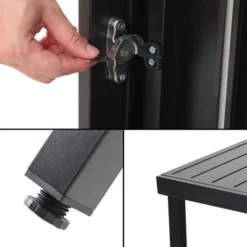 7PC Metal Patio Dining Set With Rectangular Expandable Table & 6 Chairs - Captiva Designs -VIDAXL Sale Store GUEST 3e1af214 5793 454c 8a42 76c6156439bb