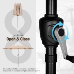 Captiva Designs 8pc Patio Dining Slat-top Rectangle Table & Stackable Steel Chairs & 13ft Large Umbrella 25 Captiva Designs 8pc Patio Dining Slat-top Rectangle Table & Stackable Steel Chairs & 13ft Large Umbrella -VIDAXL Sale Store GUEST 3e211c9b 54c8 418e b355 4268b67b202f