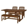 Ravenscroft 4pc Extendable Acacia Wood Outdoor Dining Set - Saracina Home -VIDAXL Sale Store GUEST 3f357503 0247 4419 9324 24d701a09c15