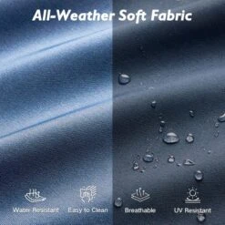 XIZZI Modular Patio Furniture Set, Outdoor Sofa Set With Corner Units, Center Sofas & Coffee Table, Durable & All-Weather Design, 7 Pcs/Set, Dark Blue -VIDAXL Sale Store GUEST 3f72850f e86f 4b00 bff2 e3f0e844d097