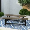 Christopher Knight Home 2pc Raphael Outdoor Bench Acacia Wood Sandblasted Gray/Black -VIDAXL Sale Store GUEST 3f7a692f 21c7 49f5 bc4b a23894d8a8af