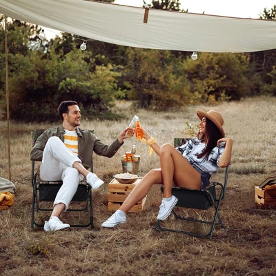 Costway Folding Hunting Chair Foldable Portable Fishing Stool With Storage Pocket 3 Costway Folding Hunting Chair Foldable Portable Fishing Stool With Storage Pocket - Image 3