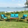Tangkula 8pcs Wooden Patio Furniture Set Table & Sectional Sofa W/ Turquoise Cushion 18 Tangkula 8pcs Wooden Patio Furniture Set Table & Sectional Sofa W/ Turquoise Cushion -VIDAXL Sale Store GUEST 417558f3 63d0 4609 9c1b 5139b1a912d1