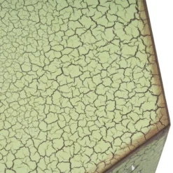 Syemin Patio End Tables, Stylish End Tables For Indoor And Outdoor Use, Ideal For Gardens, Backyard, Special Design, Green, 14.25"*12.5"*22"