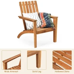 Costway 2PCS Patio Acacia Wood Adirondack Chair Lounge Armchair Durable Outdoor Garden 15 Costway 2PCS Patio Acacia Wood Adirondack Chair Lounge Armchair Durable Outdoor Garden -VIDAXL Sale Store GUEST 421c1fd2 d944 4cf9 8879 5961557b0037