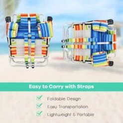 Tangkula 2 Pack Of Folding Beach Chair Portable Backpacking Chair With Cup Holder Headrest Storage Bag For Outdoor -VIDAXL Sale Store GUEST 445514c1 d6db 499d 8742 e7ed6e31e0dc