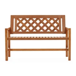 LuxenHome Laguna Solid Wood Outdoor Loveseat Park Bench 21 LuxenHome Laguna Solid Wood Outdoor Loveseat Park Bench -VIDAXL Sale Store GUEST 460d0ff2 4ae0 4768 a049 af06a5d3c292