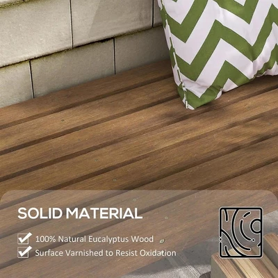 Resenkos Garden Bench, Patio Bench,Slatted Wooden Garden Bench, Curved Seat Front Porch Bench, Teak 9 Resenkos Garden Bench, Patio Bench,Slatted Wooden Garden Bench, Curved Seat Front Porch Bench, Teak - Image 9