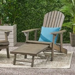 Rustic Foldable Acacia Wood Adirondack Chair With Slatted Design & Wide Armrests For Outdoor Use-Coolbibila -VIDAXL Sale Store GUEST 46d9212d 43f8 4ea0 9606 b35718be7f7c