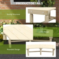 MOEPISY Semicircular Round Outdoor Tree Bench -VIDAXL Sale Store GUEST 4882c5be 1a6e 4412 a2d5 607edeb62d6e