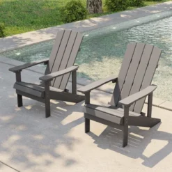 Sonkuki Outdoor 2PCS Recycled Plastic Wood Adirondack Chairs, Patio Lounger Chairs -VIDAXL Sale Store GUEST 493fbf48 3091 4aeb 884e 1e27f15c581a