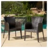 Anaya Set Of 2 Wicker Patio Dining Chair - Brown - Christopher Knight Home -VIDAXL Sale Store GUEST 4aad75a1 da60 4fb0 b2af d39ff439bac6