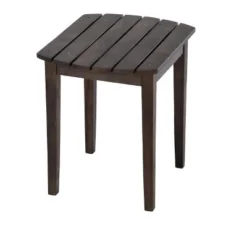 Jiallo Oceanic Collection Adirondack Chaise Lounge Chair Foldable, Cup And Glass Holder, Built In Ottoman, Set Of 1 Lounge Chair And 1 End Table