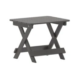 Merrick Lane Outdoor Folding Side Table, Portable All-Weather HDPE Adirondack Side Table -VIDAXL Sale Store GUEST 4ced9604 fc96 4ee5 9342 55e94856db4a