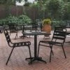 Flash Furniture Mellie 23.5'' Square Aluminum Indoor-Outdoor Table With Base