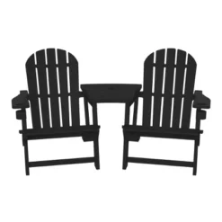 WestinTrends Azura Outdoor HDPE Adirondack Chairs With Connecting Table Tray (Set Of 2), Navy Blue -VIDAXL Sale Store GUEST 4f906cd7 fadd 4da4 9168 ef21e2abcd45