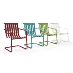 Gracie 2pk Outdoor Metal Chairs - Pastel Green - Crosley -VIDAXL Sale Store GUEST 4fcb7dda a4d9 4bbc be90 0d020fdcc78e