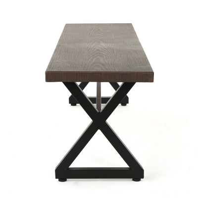 Christopher Knight Home Rolando Outdoor 63" Aluminum Dining Bench 3 Christopher Knight Home Rolando Outdoor 63" Aluminum Dining Bench - Image 3