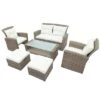 Eden 6 Piece Outdoor Conversation Set All Weather Wicker Sectional Sofa With Ottoman And Cushions Patio Furniture Set-Maison Boucle -VIDAXL Sale Store GUEST 51499038 b4f8 4bf1 b699 06914a9fdbec