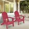 Tangkula Folding Patio Adirondack Chair Weather Resistant Cup Holder Yard Red -VIDAXL Sale Store GUEST 51952de3 5e05 4abf bf3d 3045722794ab