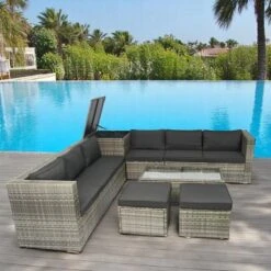 Mshliw 8-Piece Patio Sectional Wicker Rattan Sofa Set With Storage Box, Wicker & Cushions, Outdoor Furniture For Garden, Balcony, Or Backyard -VIDAXL Sale Store GUEST 520a189b 1165 46f3 9227 8364f8c2ee9a