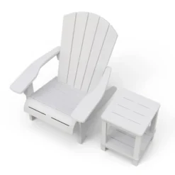 Outdoor Adirondack 2 Tier Side Table - White - Keter 6 Outdoor Adirondack 2 Tier Side Table - White - Keter -VIDAXL Sale Store GUEST 555cee4f 2d26 4354 8468 3ba8eb737a19