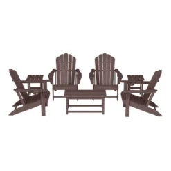WestinTrends Highland 7-Piece HDPE Outdoor Patio Furniture Adirondack Conversation Set -VIDAXL Sale Store GUEST 55b0c9fd e88b 4dd2 a2c8 fec0393375ea