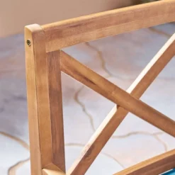 Juniper 7pc Acacia Wood Dining Set - Teak/Blue - Christopher Knight Home -VIDAXL Sale Store GUEST 55d3523a e49e 44c0 a2c5 773cadc56322