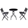 Costway 3 Pcs Bistro Set Garden Backyard Table Folding Chairs Outdoor Patio Furniture -VIDAXL Sale Store GUEST 55f43b8a 3386 41be a38c 2be174553b73