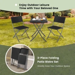 Costway 3PCS Patio Folding Rattan Bistro Set Chairs Backrest Table Garden Deck 15 Costway 3PCS Patio Folding Rattan Bistro Set Chairs Backrest Table Garden Deck -VIDAXL Sale Store GUEST 56dda3ad ef29 4318 970f 2b9af3079cda