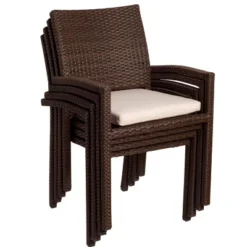 Adelson 7pc Patio Eucalyptus Wood Dining Set - International Home Miami -VIDAXL Sale Store GUEST 59c0f80a 75d4 46f4 a3ef f71a0abcceec