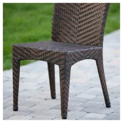 Brooke Set Of 2 Wicker Patio Chairs - Multi Brown - Christopher Knight Home -VIDAXL Sale Store GUEST 5a2e3427 9205 4453 aa5b 06ef91cd917c