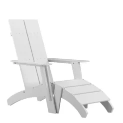 Emma And Oliver Indoor/Outdoor Modern 2-Slat Adirondack Style Chair And Footrest 25 Emma And Oliver Indoor/Outdoor Modern 2-Slat Adirondack Style Chair And Footrest -VIDAXL Sale Store GUEST 5a92e527 b35c 497f abf9 c35891f78932 1