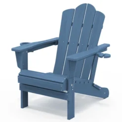 HYLEORY HDPE Folding Adirondack Chair With 2 Cup Holder - Composite Adirondack Chair -VIDAXL Sale Store GUEST 5d4653ce fd5b 40ef 92d8 8451af7e161e