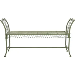Arona Bench - Outdoor - PAT5015 - Antique Green - Safavieh -VIDAXL Sale Store GUEST 5e16ed9f e0c6 4d54 bf68 619a23b2a54b