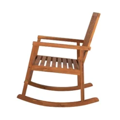 Ned Modern Chevron-Back Acacia Wood Patio Outdoor Rocking Chair - JONATHAN Y -VIDAXL Sale Store GUEST 5e39bcff fd93 4164 a858 aae55d7c0c45