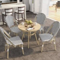 5pc Arna Patio Set With 32" Round Dining Table - MiBasics -VIDAXL Sale Store GUEST 5fa8fd64 09b2 4541 a8bc c73dfb94bf56