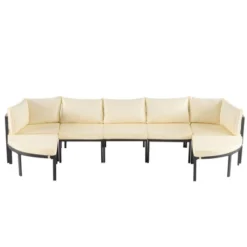 9-Piece Modern Outdoor Sectional Sofa Set, Patio Conversation Set With Cushions & Coffee Table For Backyard, Garden & Deck - HABITRIO -VIDAXL Sale Store GUEST 608cb911 8c24 4882 8e3f aa5425c3726d