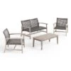 Christopher Knight Home Hampton Outdoor Wicker And Acacia Wood 4 Seater Chat Set -VIDAXL Sale Store GUEST 60a65682 3d7a 4c76 a65e 0211fc926657