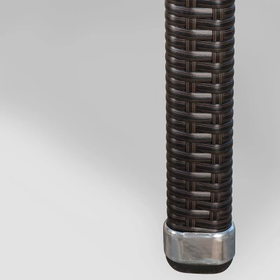 Aurora 2pk Wicker Stacking Chairs - Brown - Christopher Knight Home 3 Aurora 2pk Wicker Stacking Chairs - Brown - Christopher Knight Home - Image 3