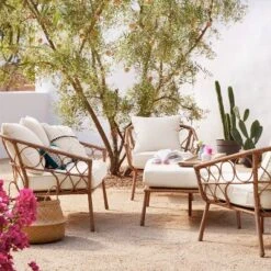 2pc Britanna Outdoor Patio Chairs, Club Chairs Natural - Opalhouse™ -VIDAXL Sale Store GUEST 6385c2ea 6b29 41a9 8f22 4a71cfddc595