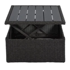 4pc Outdoor Wicker Rectangle Daybed With Canopy & Cushions - Beige - GODEER -VIDAXL Sale Store GUEST 63a5e210 8a82 4515 92ed 04a43b485285