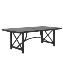COWLOWN Aluminum Double Panel Outdoor Dining Table For 8, Painted Finish Rectangular Patio Table For Garden, Deck, Or Backyard 7 COWLOWN Aluminum Double Panel Outdoor Dining Table For 8, Painted Finish Rectangular Patio Table For Garden, Deck, Or Backyard -VIDAXL Sale Store GUEST 64404dc9 6d7c 4081 9d95 36de96955872