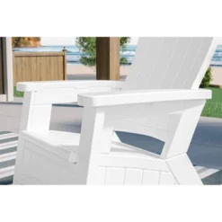 Elements Adirondack Chair With Storage White - Suncast -VIDAXL Sale Store GUEST 64f8901a e05f 45f3 9029 7fe56807b125