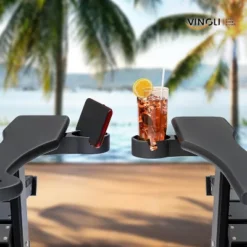 VINGLI Back-Adjustable Plastic Folding Adirondack Chairs With Retractable Footrest & 2-in-1 Cup Holders, Capacity 400 LBS -VIDAXL Sale Store GUEST 655a65d6 f9a6 43df 9ef1 aadd8981d3f3