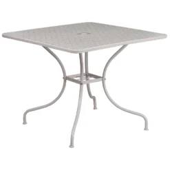 Flash Furniture Oia Commercial Grade 35.5" Square Indoor-Outdoor Steel Patio Table With Umbrella Hole -VIDAXL Sale Store GUEST 6577f716 fbfa 4a4f 994b 8f4f4013be9a