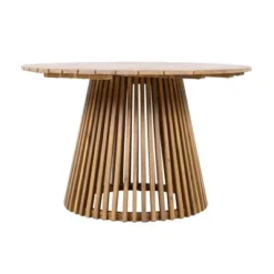 Outdoor Acacia Wood Round Dining Table 47 Inch, Patio Dining Table Finish For Backyard Or Balcony, Acacia Wood Outdoor Patio Table-Koiai -VIDAXL Sale Store GUEST 66135948 a86c 49cf a291 9647bc12d5f4